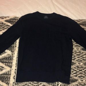 Navy blue J Crew crew neck with Pocket